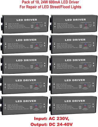 Ansh Enterprise 24W-600mA LED Driver Pack of 10 LED Driver