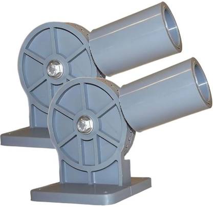 ABAJ AL PVC Street Light Pipe, Grey,Rotating Spotlight, Street light pipe-Pack of 2 LED Driver
