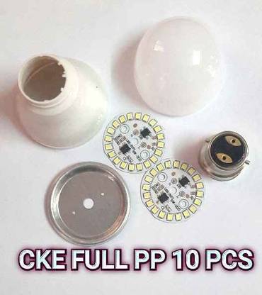 CKE LED BULB RAW MATERIAL WITH 9W DOB MCPCB AND PLASTIC BODY HOUSING WITHOUT LED Driver