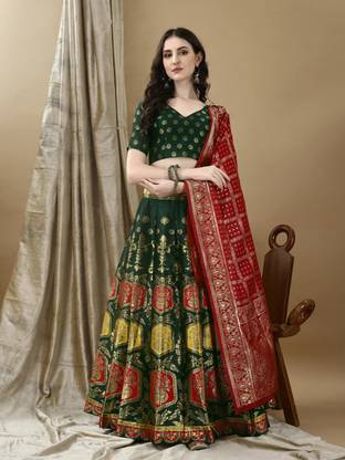 LCHHFRT6JGGJBRCK Self Design Semi Stitched Lehenga Choli