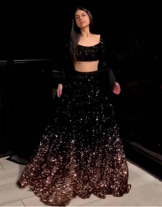 Thapnath Embroidered Semi Stitched Lehenga Choli