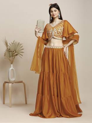 Madhuram Textiles Embroidered Stitched Lehenga Choli
