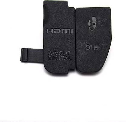 fotokina USB/HDMI DC in/Video Out Rubber Door Bottom Cover Compatible for Canon EOS 70D  Lens Cap