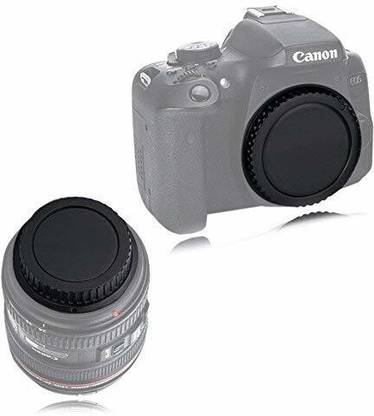 quikprof Front Body Cap & Rear Lens Cap for Canon EOS 60D 70D 77D 80D 7D 5D  Lens Cap