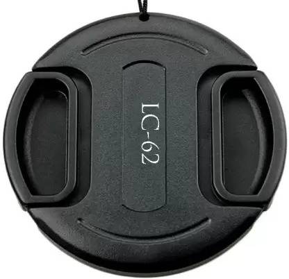 DIGICLAMBO LC 62mm Snap on Lens Cap for all DSLR camera lens having 62 filter thread only.  Lens Cap