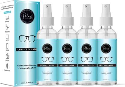 PALMIST Lens Cleaner for Spectacles, All Type Of Glasses 100ml Each (Set Of 4 Bottles)  Lens Cleaner