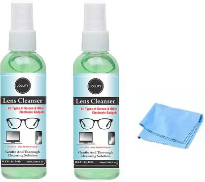 Jollity Spectacles And Sunglasses Cleaning Spray Lens Cleaner 100 ML (Pack of 2)  Lens Cleaner