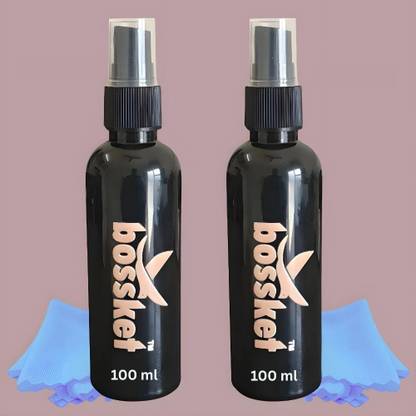 Bossket 2 Eyeglass Sprays+2 Microfiber Clothes,for Laptop,Camera  Lens Cleaner