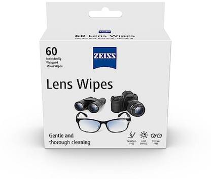ZEISS Lens Wipes 60 Count- Pack of 1| Lens Cleaner - Perfect for Spectacles  Lens Cleaner