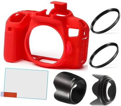 FND Camera Case, Hood, Filter Replacement Canon DSLR (1300D 18-55MM is II & 55-250MM  Lens Hood