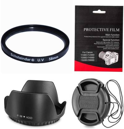 Schsteindar COMBO forCanon EOS 1100D,1200D,1300D,1400D,1500D,2000D for 18-55MM Lens 55-250MM  Lens Hood