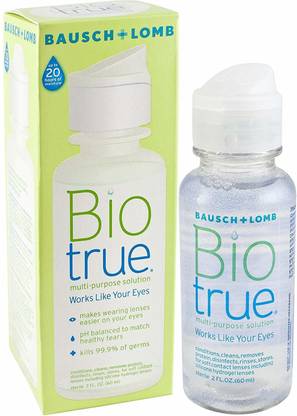 Bio True For Soft Contact Lenses 60ml Lens Solution