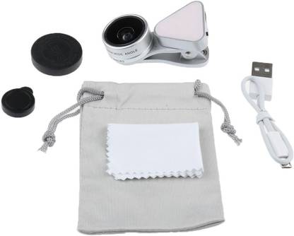 Lyla  Kit 0.36X Wide Angle +15x Macro +Fill Light for Mobile Phone Silver Standard Zoom  Lens
