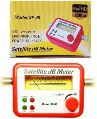 GoodsBazaar New Arrival With Buzzer & Improved Sensitivity Red Colour Satellite Signal Finder Db Meter Tester Pointer Solid Jbn Dbc Skyymaxx Sf45 Sf48 Sf9506 Inline If Signal Strength Meter Gain Measuring Tool Antenna Receiver Network Setting Sf-45 Sf-48 Sf-9506 Satelite Signal Finder Multimeter Non-magnetic Engineer's Precision Level