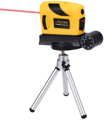ZITRONIX Laser Level with Tripod Horizontal Vertical 360 Degree Line Tool Laser Level Horizontal and Vertical Line with Tripod 16Ft Range Battery Operated Non-magnetic Line Level