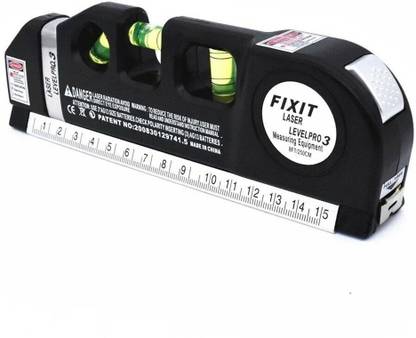 Digital Craft Laser Level Tool Kit Multipurpose Cross Line Laser Level with Standard & Laser Beam, Precision Line Leveler, and Metric Rulers for Accurate Measurements Non-magnetic Line Level