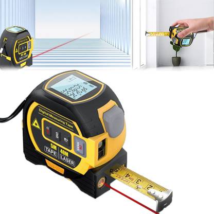 Avedia Digital Measuring Tape Measurement Distance 40 Meter Automatic Laser Level Line 3-in-1 Digital Measuring Tape Device Electronic Distance Meter Tool Machine Magnetic Engineer's Precision Level