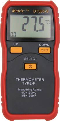 metrixplus DT305S Digital Thermometer with K-type thermocouple measuring range upto 250°C DT305S Digital Thermometer with K-type thermocouple measuring range upto 250°C Non-magnetic Electronic Level