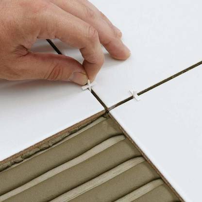 TileCrafted 3mm Tile Levelling System Plastic Use for Wall & Floor Tiles Pack of 100 Non-magnetic Line Level