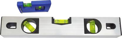 Inditrust new Mini Spirit Level 4inch and other Spirit Level 12inch (Pack of 2pc) Magnetic Carpenter's Level