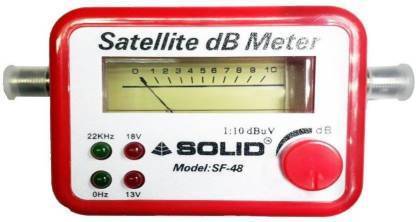 TOOLBUX SF- 45 & 48 Analogue Satellite Signal Finder DB Meter For Full HD DTH Network Setting Satellite Finder For All DTH Cable Non-magnetic Electronic Level