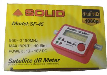 Solid Sf 45 Satellite Finder Db Meter Satellite Finder DTH Dish TV Signal Finder Strength Tester Gain Measuring Tool Non-magnetic Electronic Level