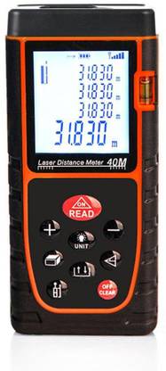 Bibox Labs Portable Laser Distance Meter | OQ-40/40S | Waterproof | 40m Range | |IP54 Waterproof|Digital Rangefinder for Area & Volume Calculation | Non-magnetic Electronic Level