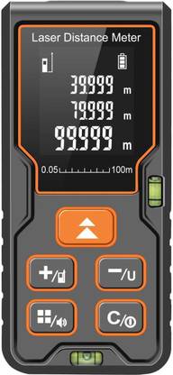 R-tek Laser Distance Meter (120 Meter ) 120 Meters Range, Continuous Measurement, Distance, Volume & Area Measurement Non-magnetic Engineer's Precision Level