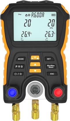MxRady HSETIN HT-202208 Digital electronic refrigerant meter digital pressure gauge air conditioning vacuum, refrigerant meter Non-magnetic Line Level