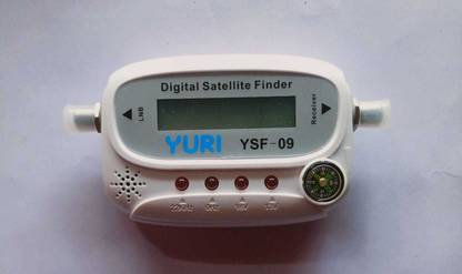 Yuri YSF-09 Satellite finder signal meter with Buzzer sound & compass with led Screen Suitable for All DTH Dish meter DBC STF-A06 Digital Satellite Signal Finder for All Dish DTH Cable TVs DB Meter Non-magnetic Electronic Level