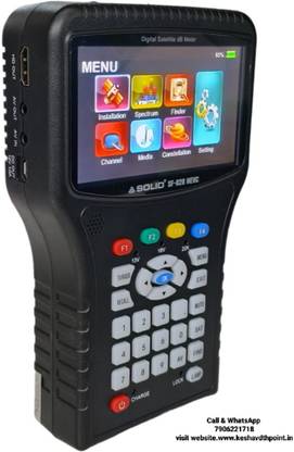 Solid SF-828 HEVC Full HD Digital Satellite dB Meter SOLID SF-828 HEVC 4000mAh long-life rechargeable Li-ion battery Non-magnetic Engineer's Precision Level