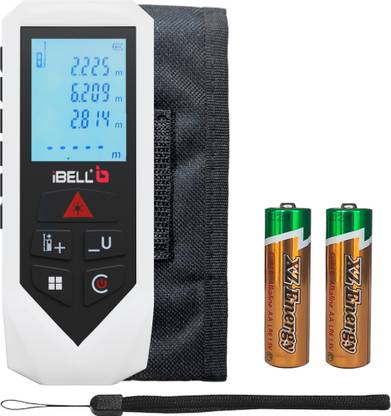 iBELL 60M, Backlit LCD Display DM60-02 Professional Laser Distance Meter 60m with Area, Pythagorean Measurement Non-magnetic Engineer's Precision Level