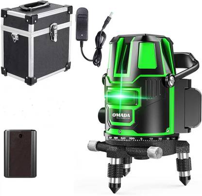 Omada 3 lines Self Laser leveling Machine Vertical and Horizontal Lines Self-leveling Laser Tool -360° Rotating Base Non-magnetic Line Level