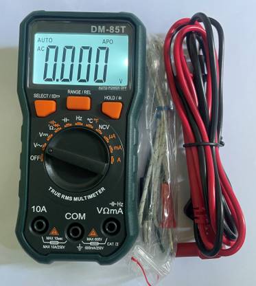 HTY HTC DM85T 3? Digit 6000 Counts_ Multimeter with Backlight, True RMS, 6000 Count, Torch Function, Duty cycle test, NCV, Non-magnetic Electronic Level