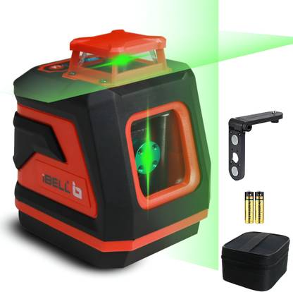 iBELL IBL LL5-45 Professional Green Beam Self-Leveling 45m/131ft 5-Line Laser Level, 4 Horizontal & 1 Vertical, High Precision ±0.3mm/m, IP54 Waterproof, Magnetic Engineer's Precision Level