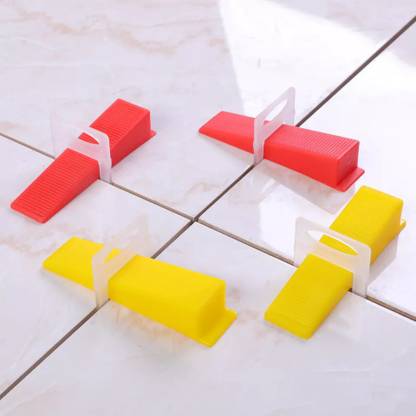 RetLeen Tile Leveling Reusable Wadges For Removing Lippage Unevenness During Tile Laying In Both Floor & Walls (400 Wadges) Non-magnetic Line Level