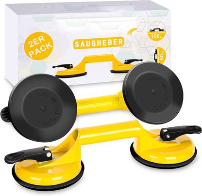 uptodatetools Glass Suction Cups Aluminum Vacuum Suction Cups to Lift Large Glass/floor Gap Lever Tool