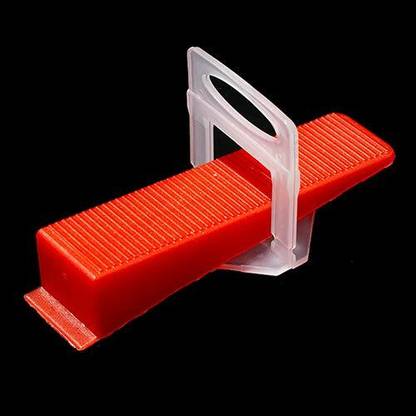 Shri Balaji Internationals TILE LEVELER WEDGES AND CLIPS 50-Wedge & 100-Clips, Size-3MM, (Pack of 150 Pcs) TILE LEVELER WEDGES AND CLIPS Non-magnetic Line Level