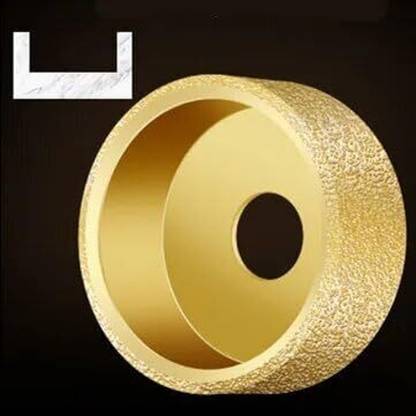 Flemigo Flat Edge Diamond Grinding Wheel, Vaccum Brazed Square Shape Groove Wheel Lever Tool