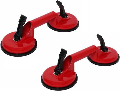 HBD SALES Premium Double Claw Heavy Work Suction Cup Two head Glass Carrying Handle Lifter Puller Heavy Duty, Suction Lifter For Glass Tiles, Suction Cup Sucker Pad, Dent Puller, Large 100 Kg Capacity