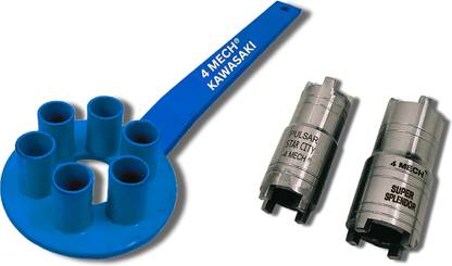 4MECH 6 Pin-Light+2 Clutch Nut, Multivehicle, Clutch Holder Set Lever Tool