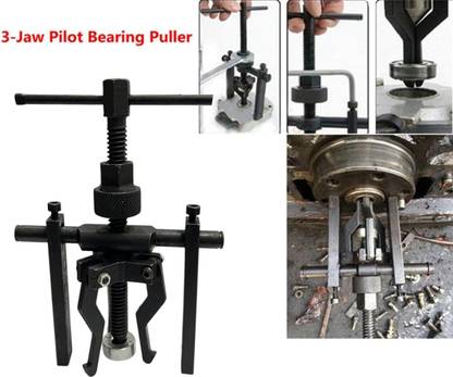 ADAWAT 3 Jaw Pilot Bearing Puller Bearing Car Motorcycle Wheel Pilot Bearing Removal Lever Tool