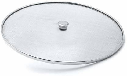 VIJAY EXPORT Stainless Steel Food Cover/Milk Cover Jali/Steel Jali/Multipurpose Net Lid (Set of 1) 10 inch Lid, Pack of 1