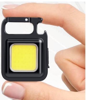 BUNLEK Keychain Mini Flashlight Modes Portable Pocket Light With Folding S-Hook Aluminium Light Hanging Chain Rod