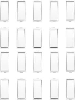 JELECTRICALS 6 AMP Switches Pack of 20 Plastic Light Socket