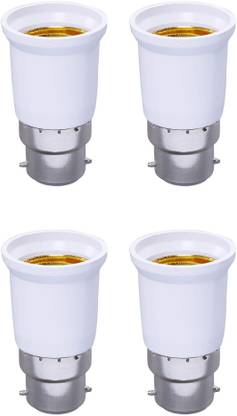 ECOBELL B22 Screw Sockets Lot Lamp Bulb Adapter Plastic Base LED Bulb Extender Converter Fitting Light Holder Socket Lamp Holder Plastic, Aluminium Light Socket