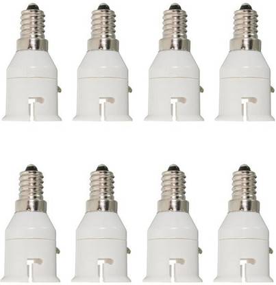 vibunt E 14 TO B22 Lamp Base Led Bulb Converter Holder LED Lamp Adapter Plasti Copper, Plastic Light Socket