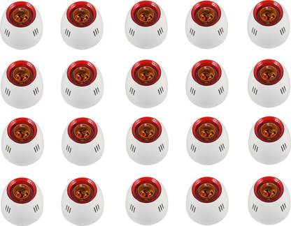 JELECTRICALS Fancy Red Ring Bulb Holder - Pack of 20 Plastic Light Socket