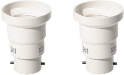 IKEA Digital Shoppy B22 to E27 bulb converter only(Pack of 2 ) Polyester, Plastic Light Socket