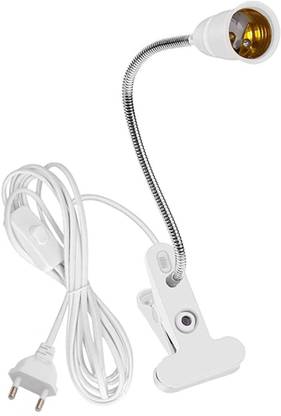 ELEPHANTBOAT Clip Light Fixture for E27 Light Bulb (No Bulb) Polyester Light Socket